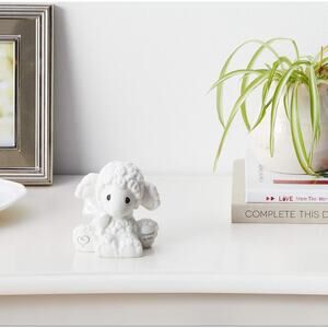 Precious Moments Lamb Figurine Renewed in Him Bisque Porcelain Figurine Baptism